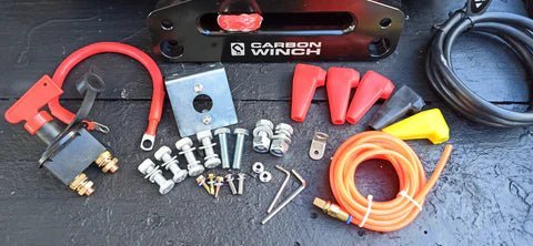 Buying the right winch will make it easier to install-Does it come with all the little extras? - Carbon Offroad USA