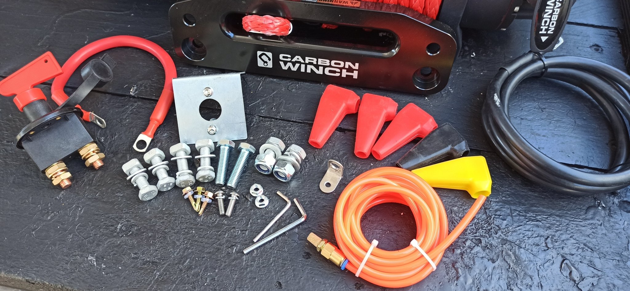 Image of Winch - Buying the right winch will make it easier to install - Does your winch come with all the little extras? - Carbon Offroad USA
