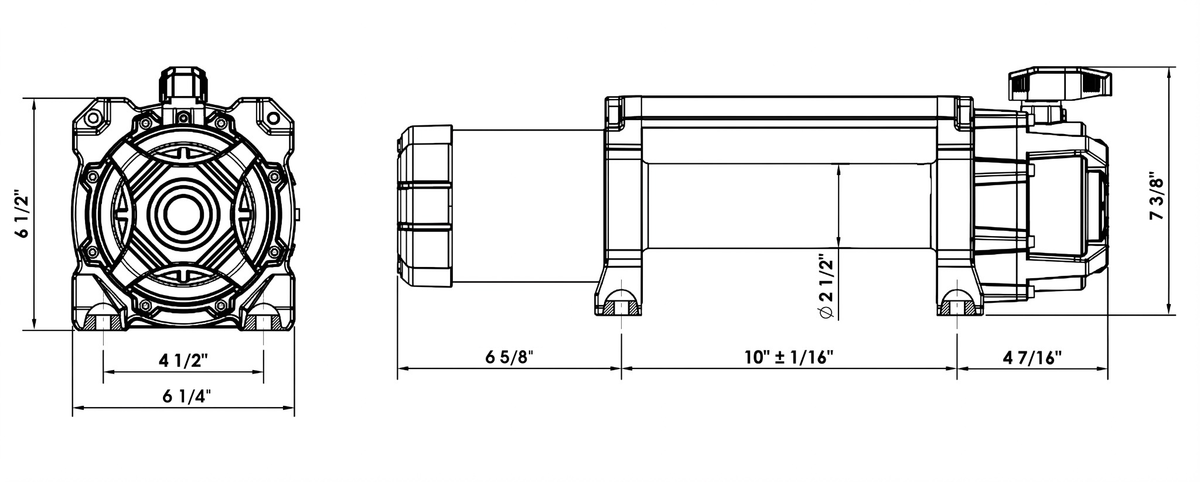 Carbon Scout Pro - 10000lb Winch V3 product diagram