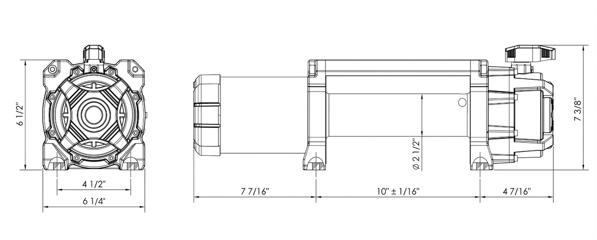 Carbon Scout Pro - 15000lb Winch V3 product diagram