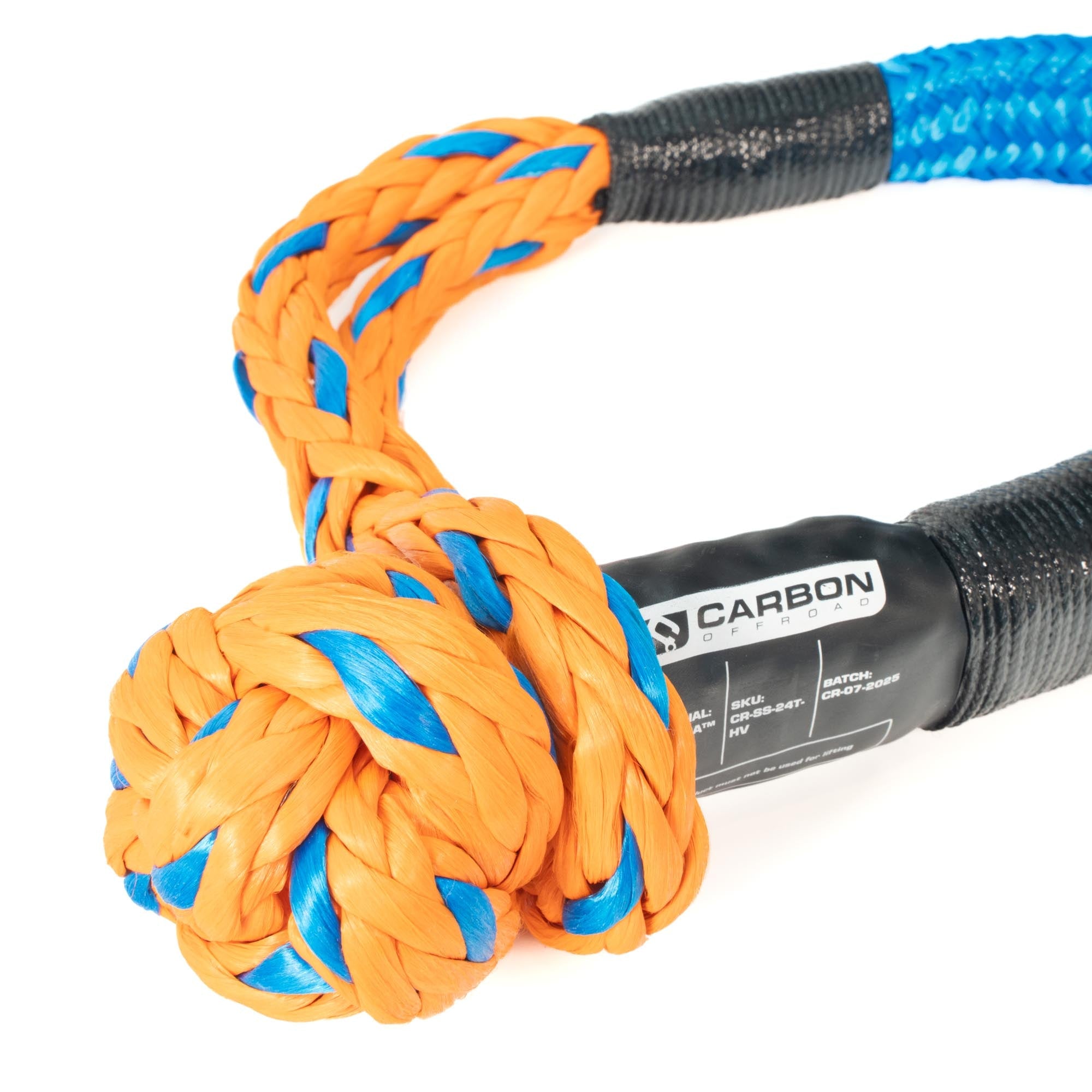Image of Carbon Large Vehicle High-Vis Soft Shackle - Truck & Heavy Recovery