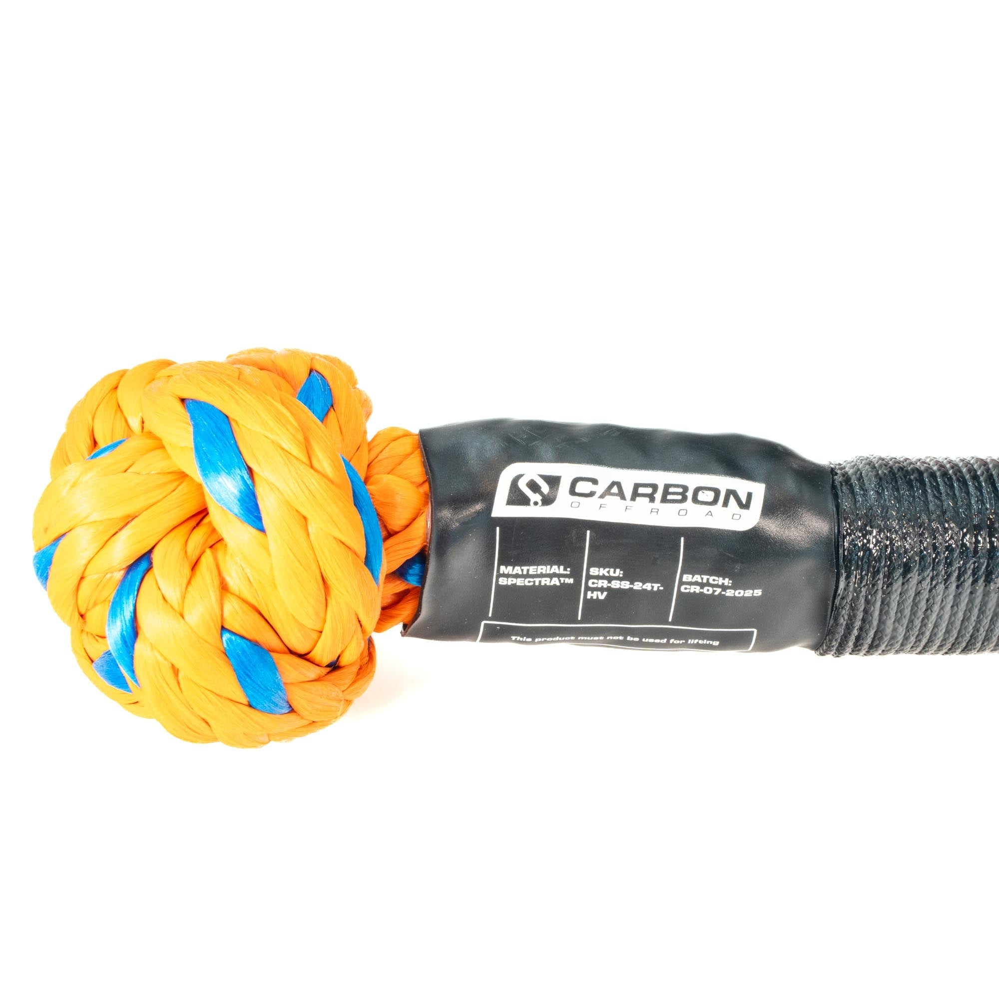 Image of Carbon Large Vehicle High-Vis Soft Shackle - Truck & Heavy Recovery