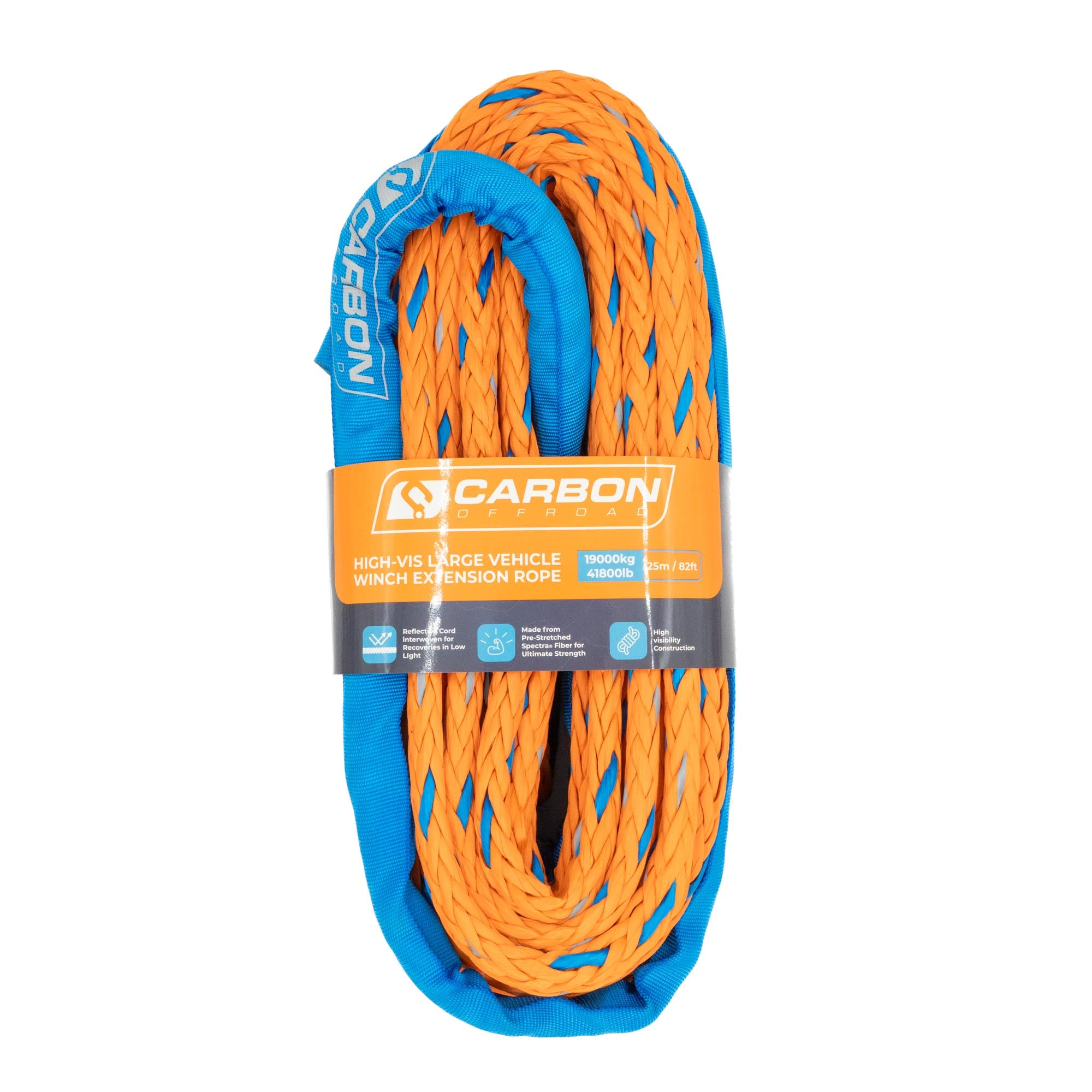 Image of Carbon Offroad Large Vehicle High-Vis Winch Extension Rope
