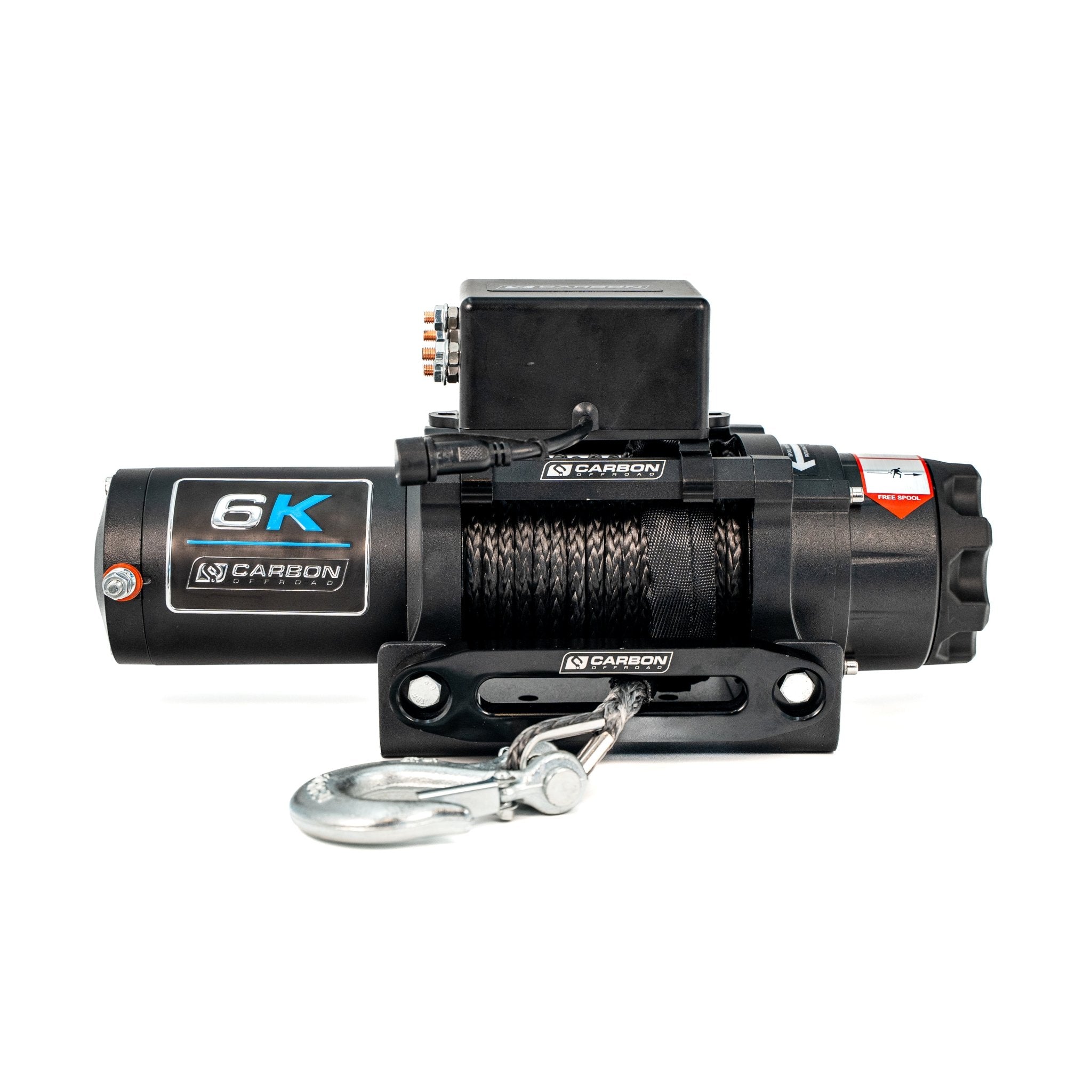 Image of Carbon Offroad 6000lb ATV - Small 4X4 Winch 24V