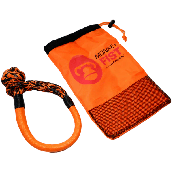 Image of Carbon Offroad Monkey Fist 15T Synthetic Soft Shackle - Carbon Offroad USA