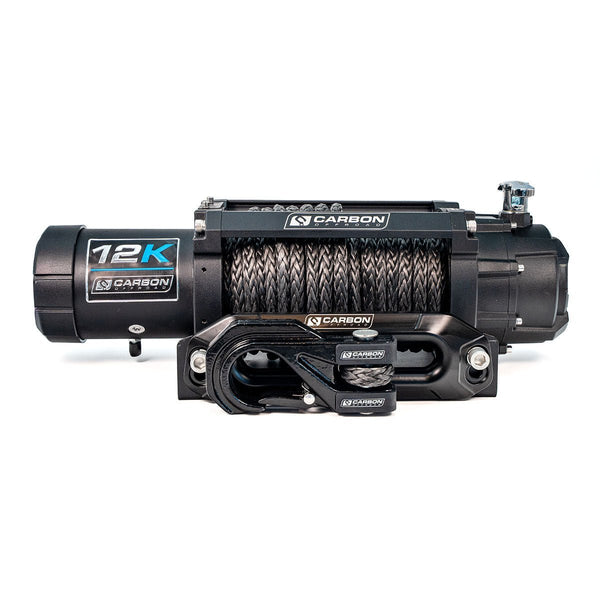 Carbon 12K - 12000lb Winch V3X with MegaPro Hook