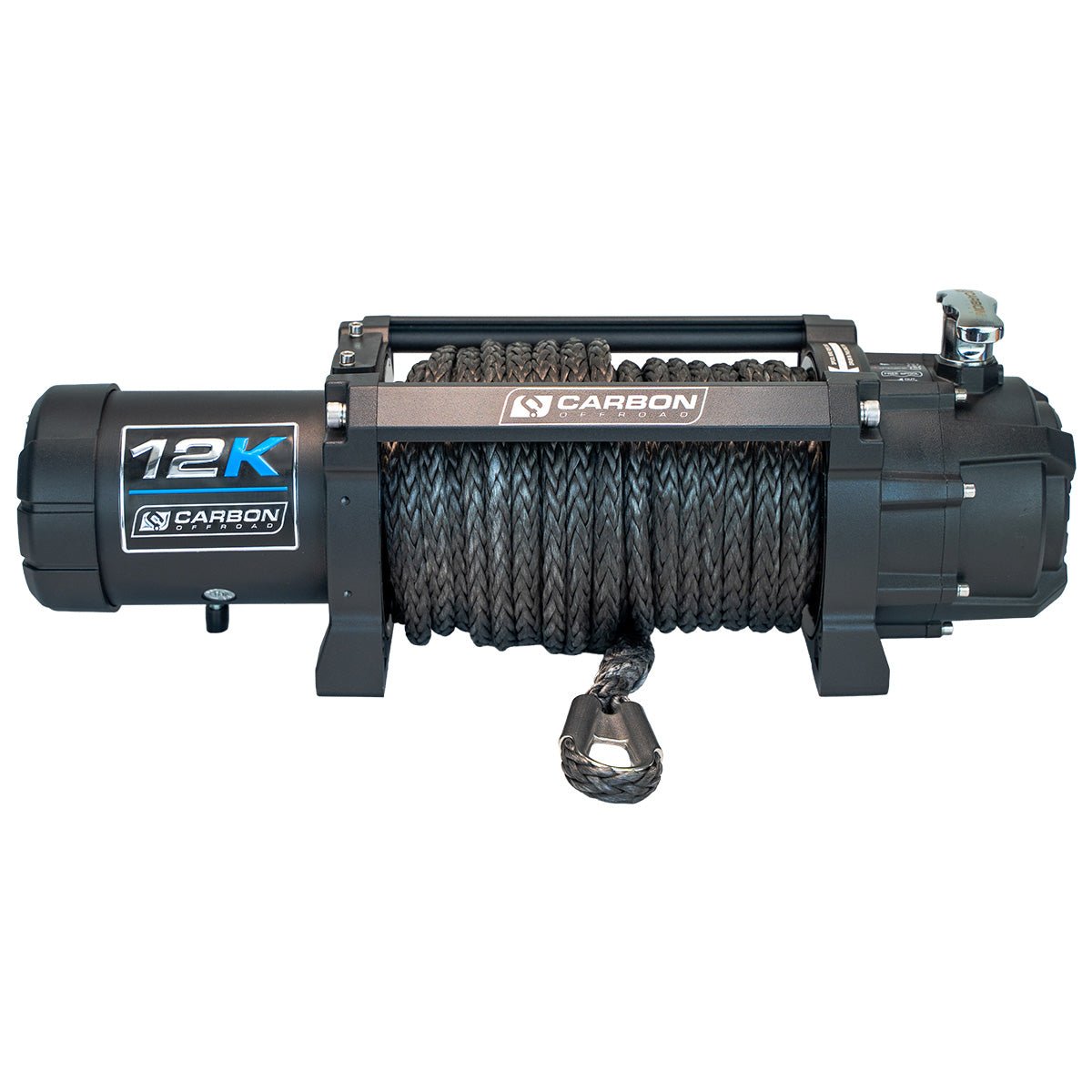 Carbon 12K - 12000lb Electric Winch With Black Rope
