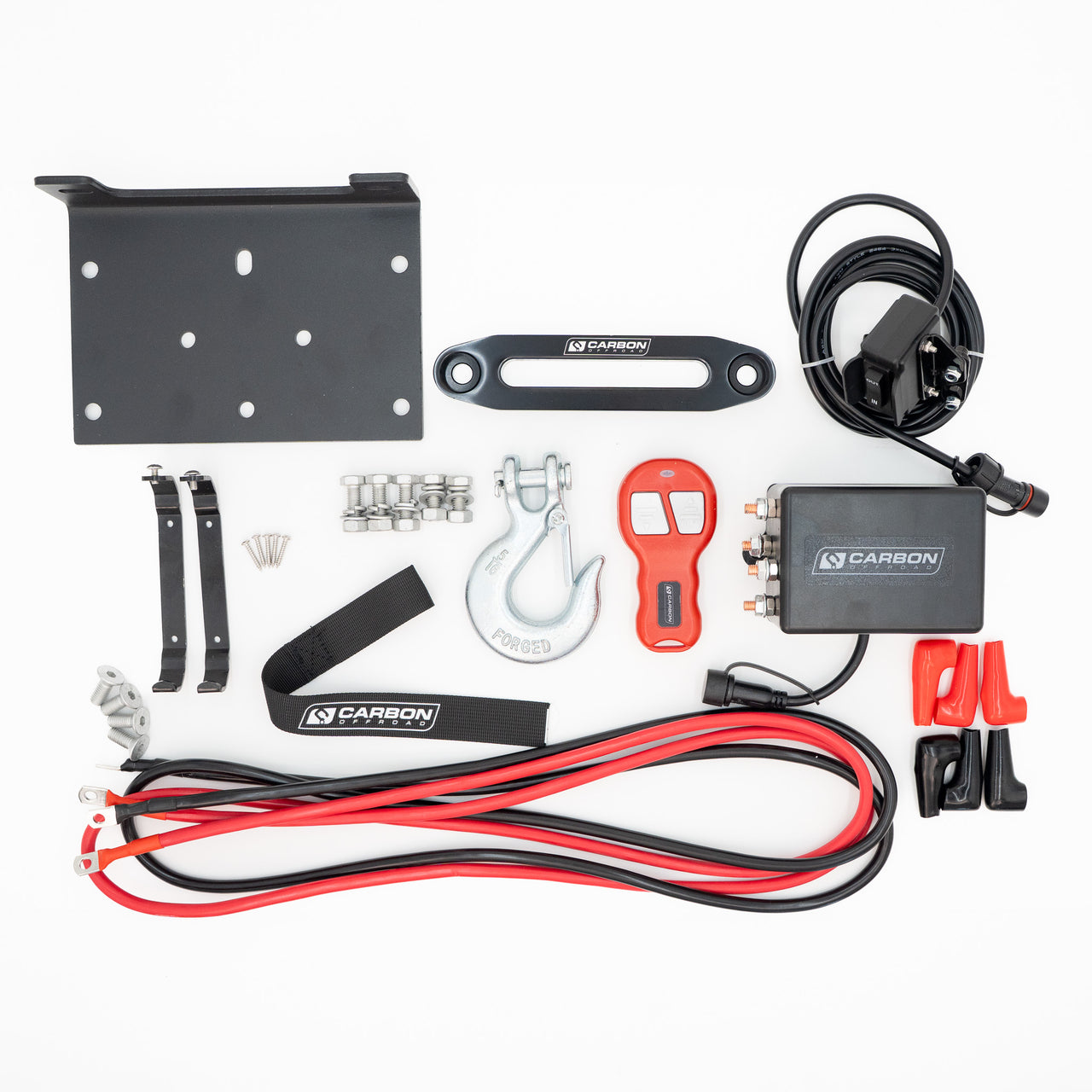 Carbon Offroad 6000lb ATV/Small 4X4 Winch - Carbon Offroad USA