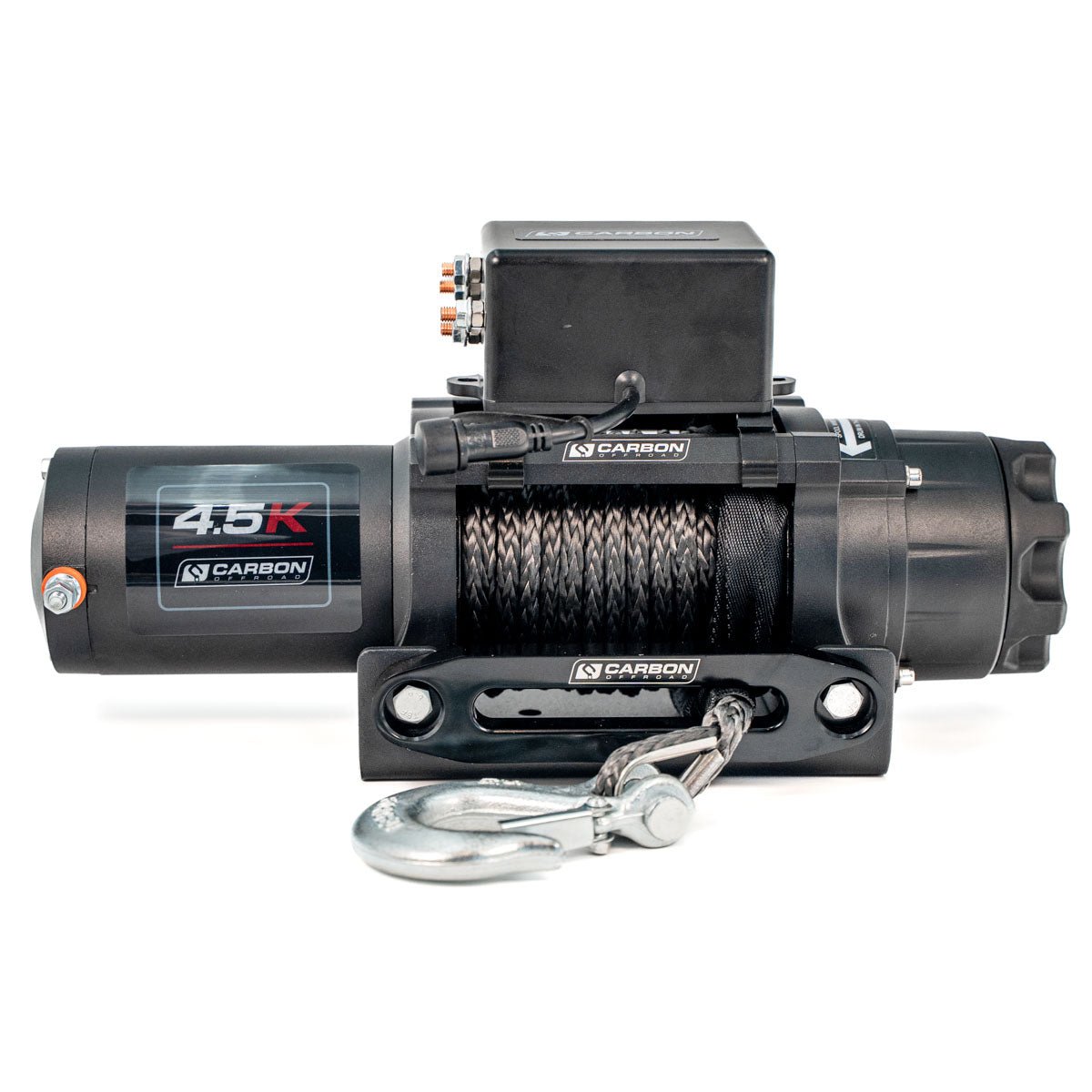 Image of Carbon 4.5k 4500lb ATV/Trailer Winch - Carbon Offroad USA