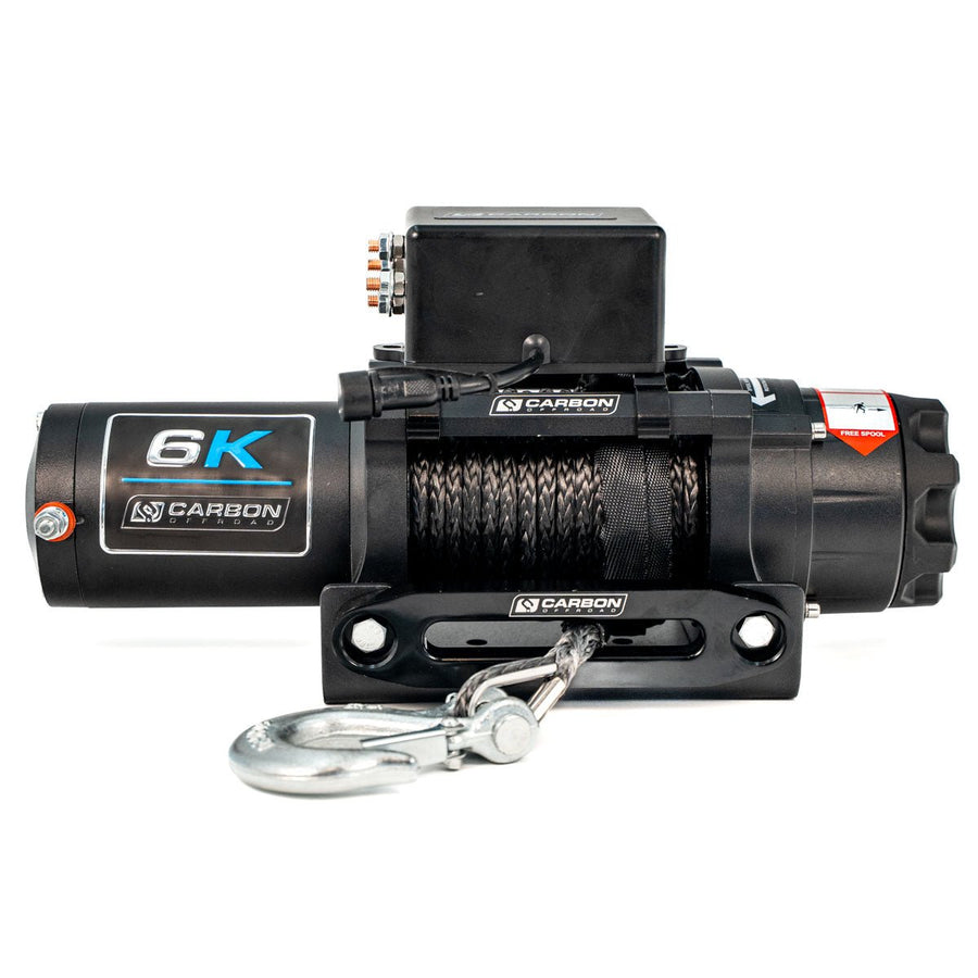 Carbon Offroad 6000lb ATV/Small 4X4 Winch - Carbon Offroad USA