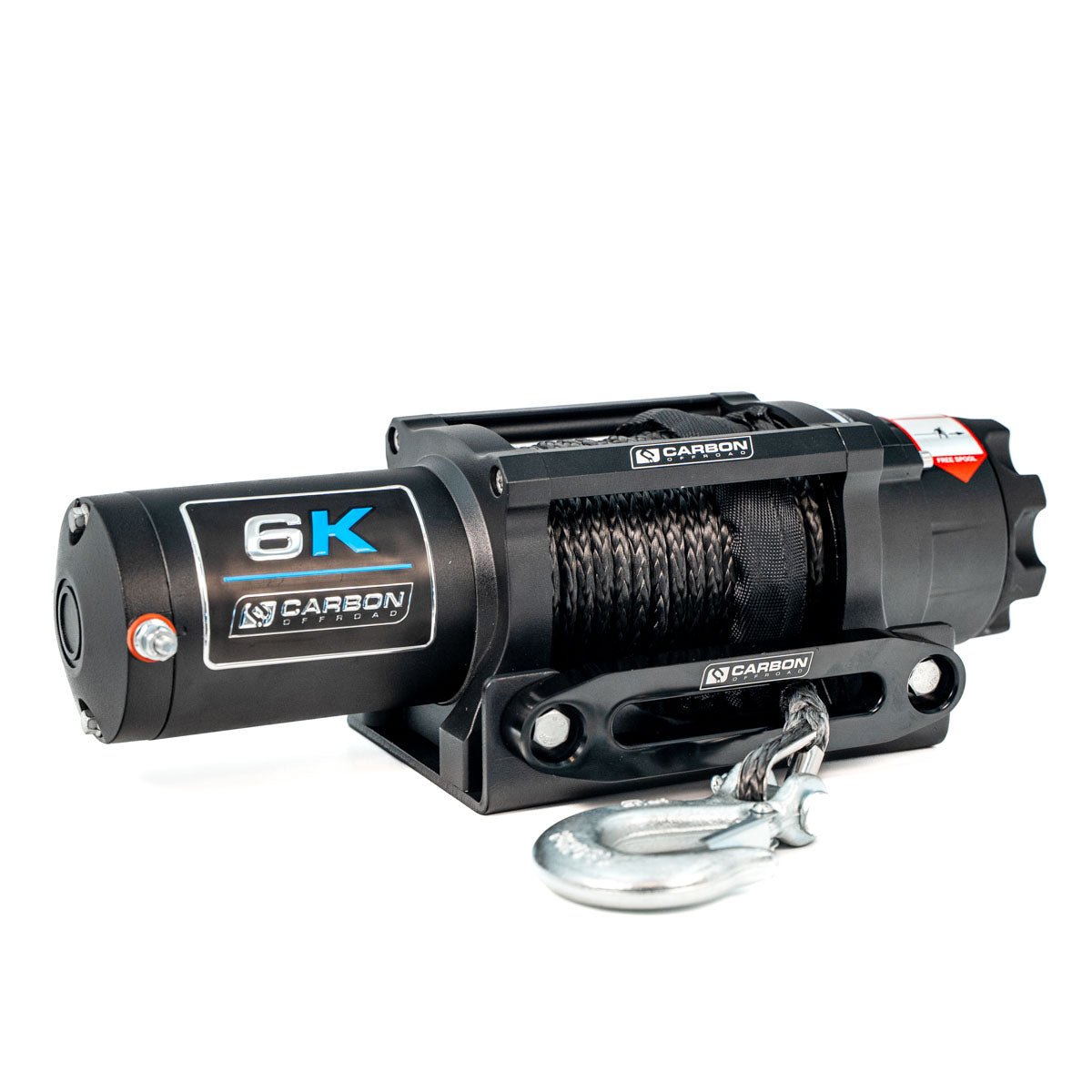 Image of Carbon Offroad 6000lb ATV/Small 4X4 Winch - Carbon Offroad USA