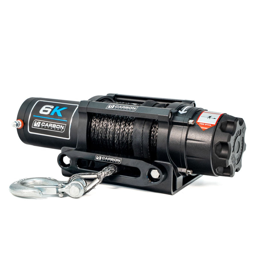 Carbon Offroad 6000lb ATV/Small 4X4 Winch - Carbon Offroad USA