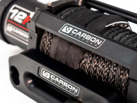 Thumbnail for Carbon 12K 12000lb Electric Winch With Black Rope and Hook