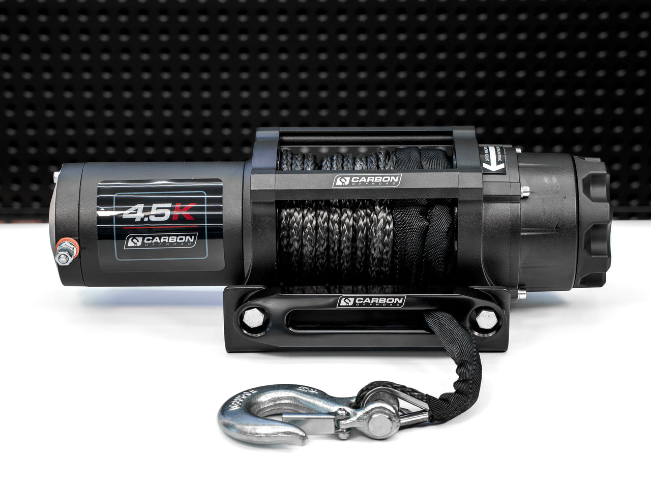 Carbon Winch 4500lb ATV Trailer with Synthetic Rope and Wireless Control - Carbon Offroad USA