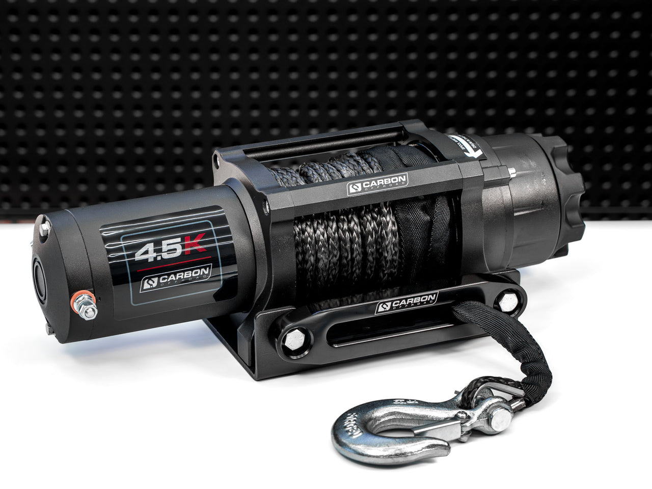 Carbon Winch 4500lb ATV Trailer with Synthetic Rope and Wireless Control - Carbon Offroad USA