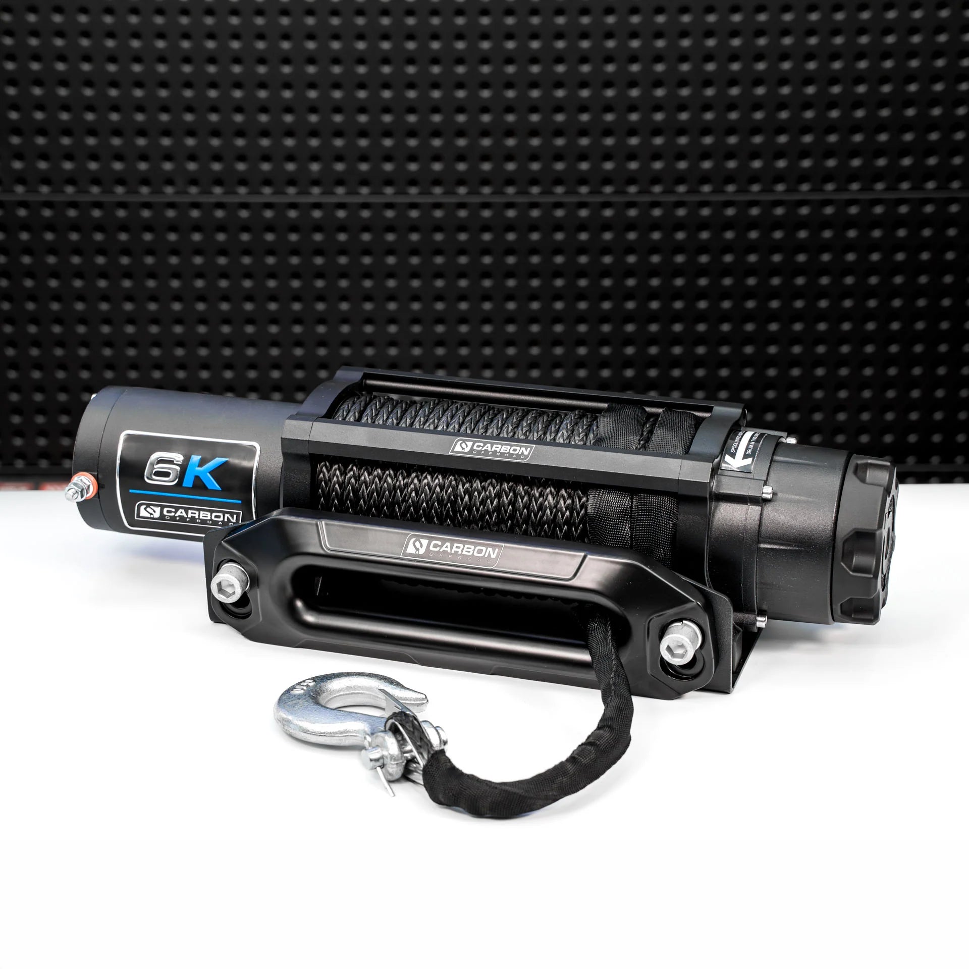 Image of Carbon Offroad Long Drum 6000lb ATV - Small 4X4 Winch
