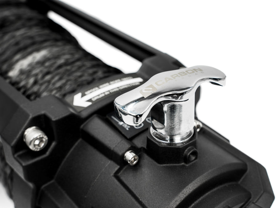 Carbon 12K - 12000lb Winch V3 with MegaPro Hook - Carbon Offroad USA