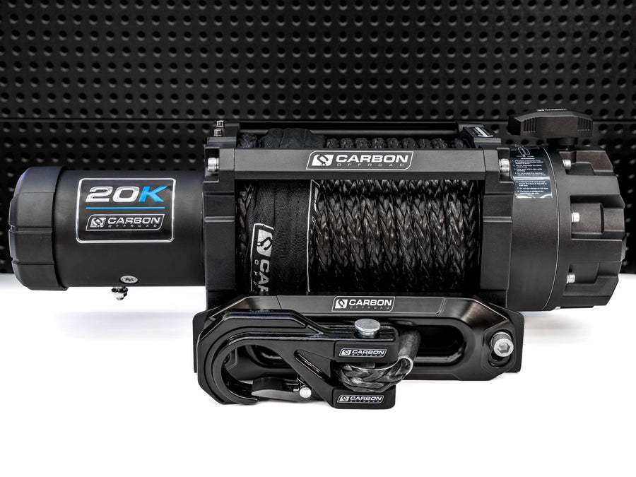 Carbon Scout Pro - 20000lb Extreme Duty Truck Winch 24V - Carbon Offroad USA