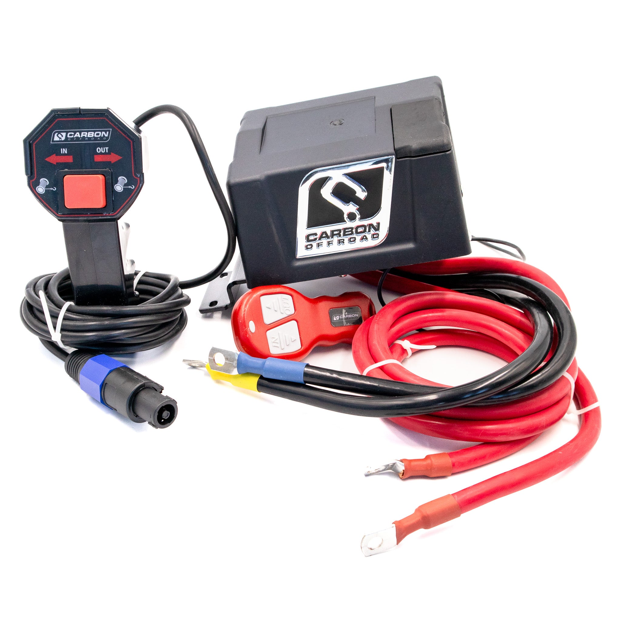 Image of 12 Volt Winch Control Box V2 - Complete with wireless controller - Carbon Offroad USA
