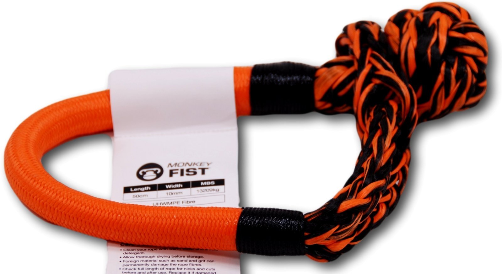 Image of Carbon Offroad Monkey Fist 15T Synthetic Soft Shackle - Carbon Offroad USA