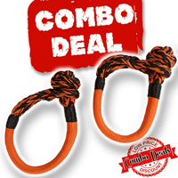 Thumbnail for 2 x Carbon Monkey Fist 13T Soft Shackle Combo Deal - Carbon Offroad