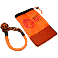 Thumbnail for Carbon Offroad Monkey Fist 15T Synthetic Soft Shackle - Orange - CW-MFSS1474 4