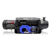 Thumbnail for Carbon 12K 12000lb Electric Winch With Black Rope & Blue Hook VER. 3 - Carbon Offroad